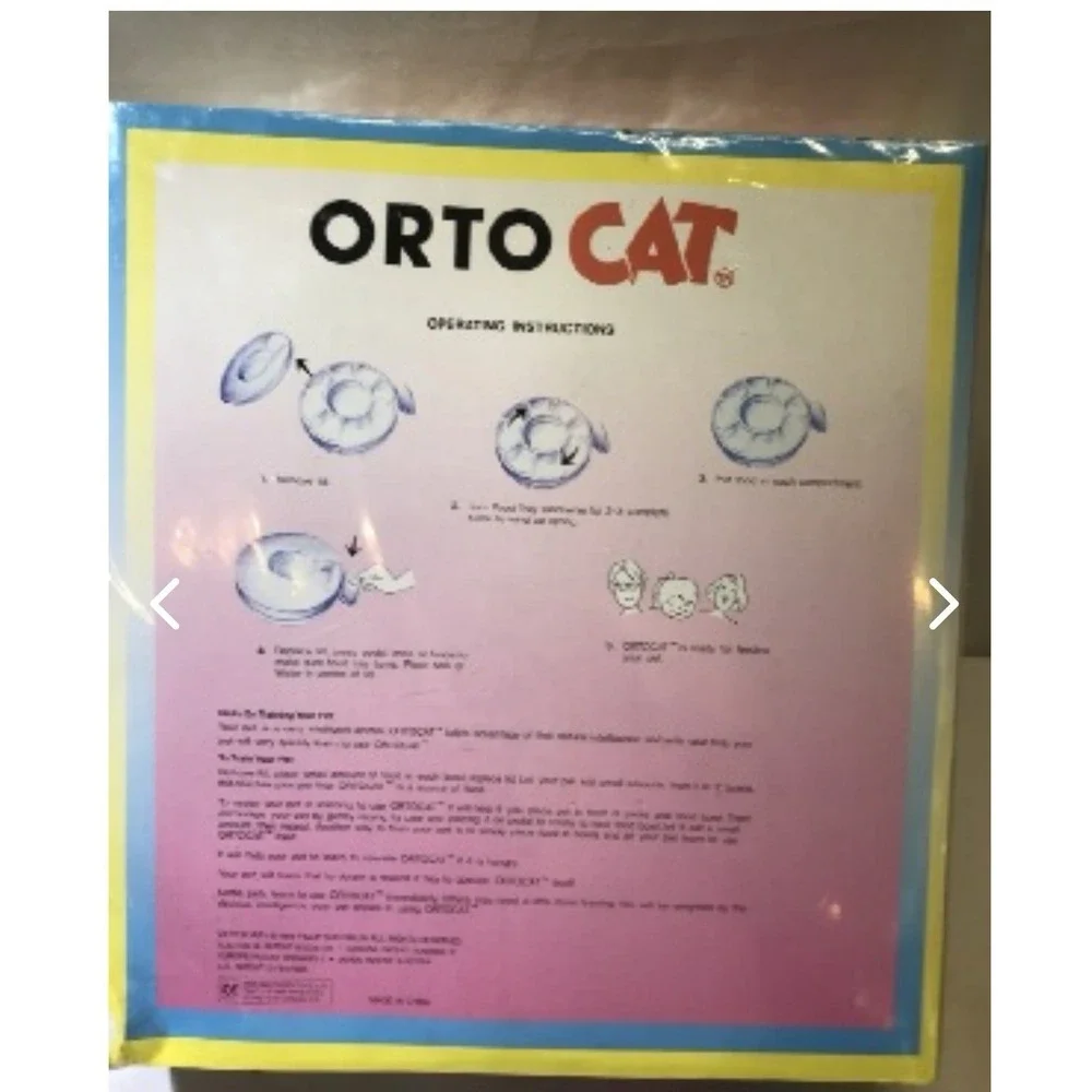 ORTO Cat Self Serve Circular Cat Feeder Food/Treats Puzzle‎ Game Toy | New